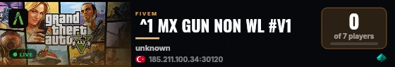  ^1 MX GUN NON WL #V1 live status badge