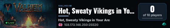 Hot, Sweaty Vikings in Your Area live status badge