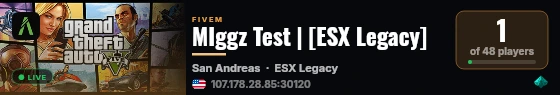 MIggz Test | [ESX Legacy] live status badge