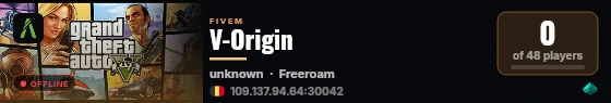 V-Origin live status badge