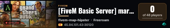 [FiveM Basic Server] mareapvp live status badge