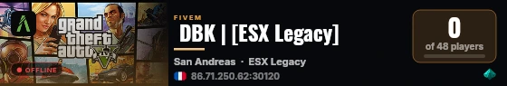  DBK | [ESX Legacy] live status badge
