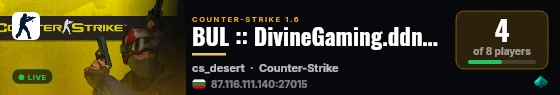 BUL :: DivineGaming.ddns.net :: MultiMod live status badge
