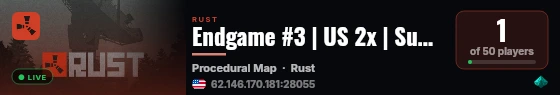 Endgame #3 | US 2x | Sundays | Solo Duo Trio | WIPE live status badge