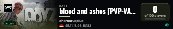 blood and ashes [PVP-VANILLA++] live status badge