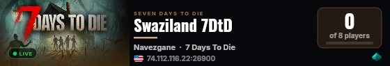 Swaziland 7DtD live status badge