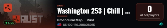 Washington 253 | Chill | Noob Friendly | Low Pop live status badge