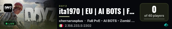 ita1970 | EU | AI BOTS | Full PvE live status badge