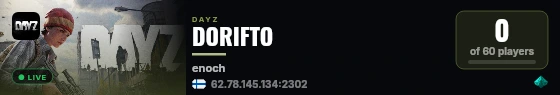 DORIFTO live status badge