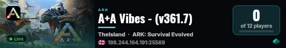 A+A Vibes - (v361.7) live status badge