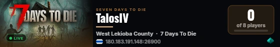 TalosIV live status badge