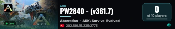 PW2840 - (v361.7) live status badge