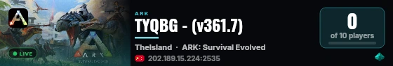 TYQBG - (v361.7) live status badge