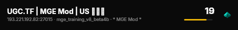UGC.TF | MGE Mod | US ███ live status badge