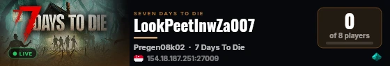 LookPeetInwZa007 live status badge