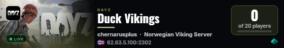 Duck Vikings live status badge