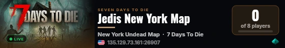 Jedis New York Map live status badge