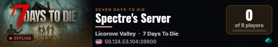 Spectre's Server live status badge