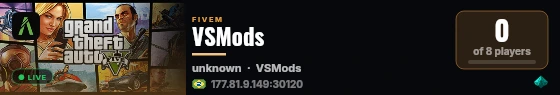 VSMods live status badge