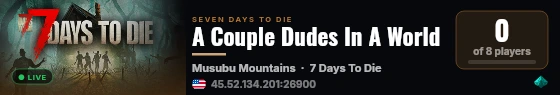A Couple Dudes In A World live status badge