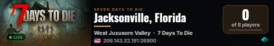 Jacksonville, Florida live status badge