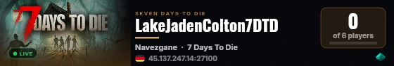 LakeJadenColton7DTD live status badge