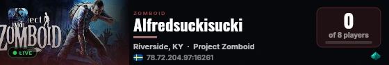 Alfredsuckisucki live status badge