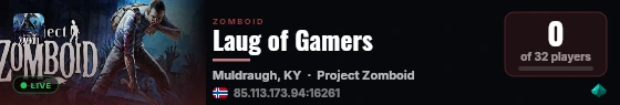 Laug of Gamers live status badge