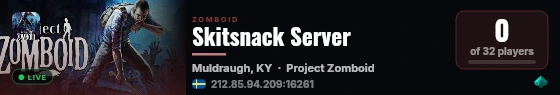 Skitsnack Server live status badge