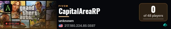 CapitalAreaRP live status badge