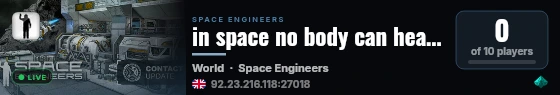 in space no body can hear you in space live status badge