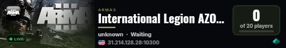 International Legion AZOV (Pheonix) live status badge