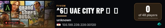^6《 UAE CITY RP 》  ♪ live status badge
