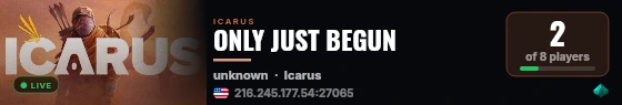 ONLY JUST BEGUN live status badge