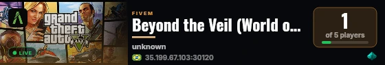 Beyond the Veil (World of Darkness) live status badge
