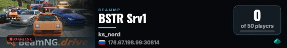 BSTR Srv1 live status badge