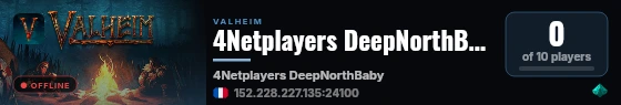 4Netplayers DeepNorthBaby live status badge