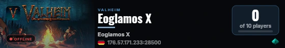 Eoglamos X live status badge