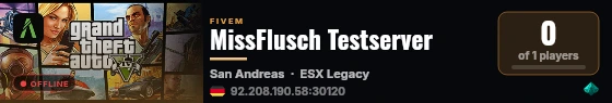 MissFlusch Testserver live status badge