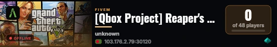 [Qbox Project] Reaper's HideOut live status badge