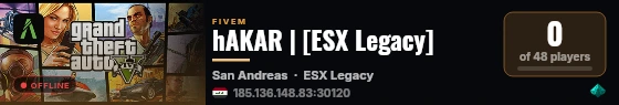 hAKAR | [ESX Legacy] live status badge