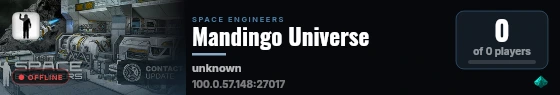 Mandingo Universe live status badge