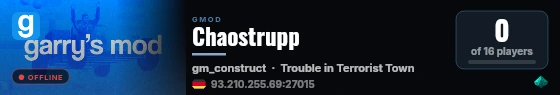 Chaostrupp live status badge