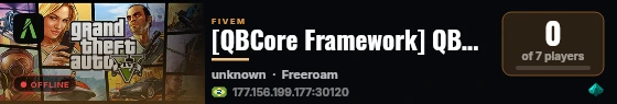 [QBCore Framework] QBCore-SRX live status badge