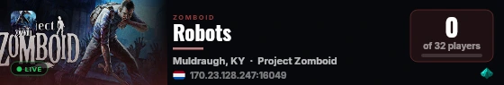 Robots live status badge
