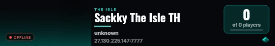 Sackky The Isle TH live status badge