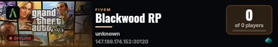 Blackwood RP live status badge