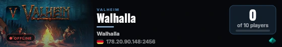 Walhalla live status badge