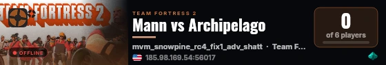 Mann vs Archipelago live status badge