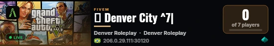 🔥 Denver City ^7|  live status badge